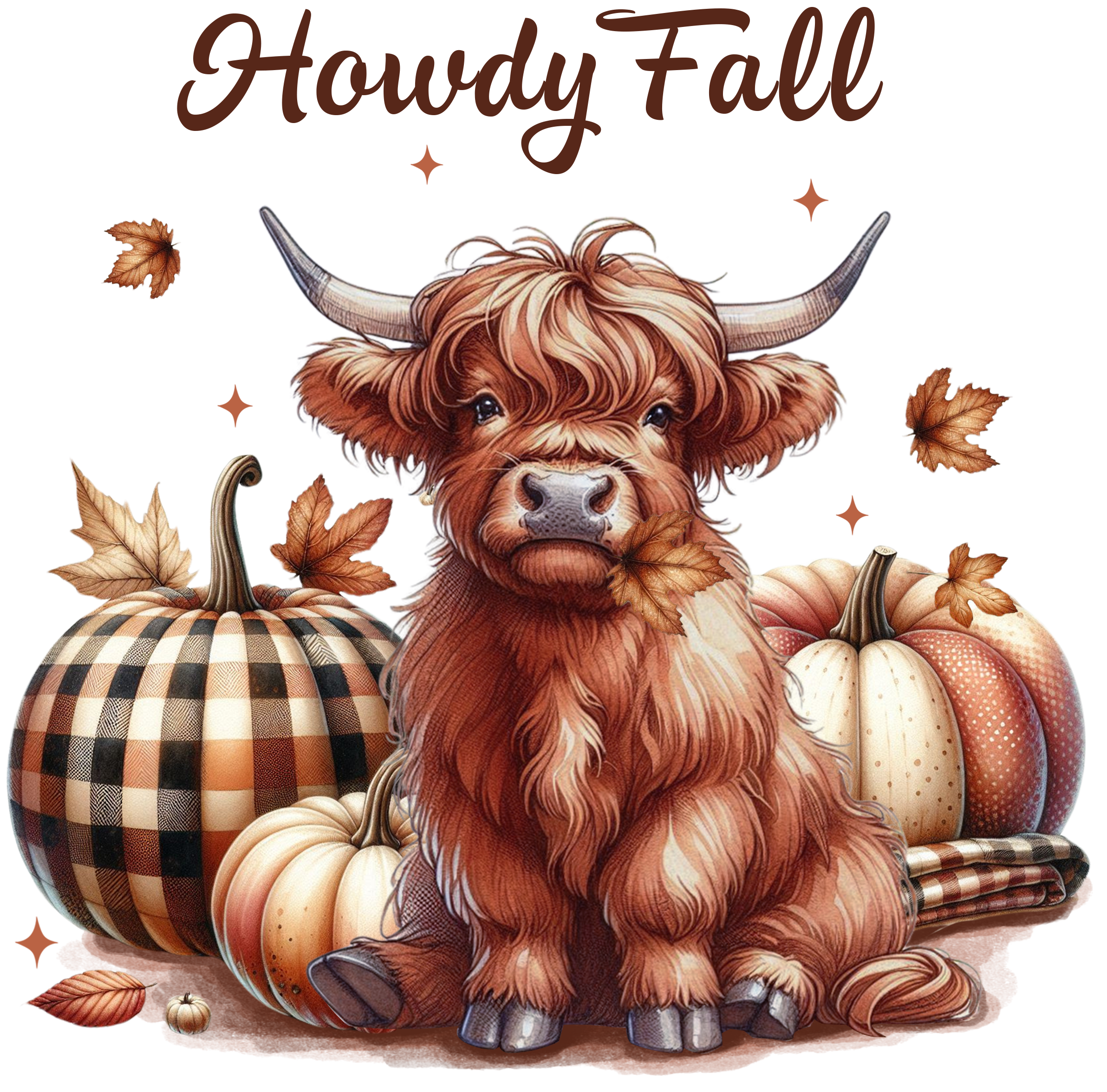 Highland Howdy Fall DTF Transfer