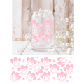 Pink Smiley Cowboy UVDTF Cup Wrap