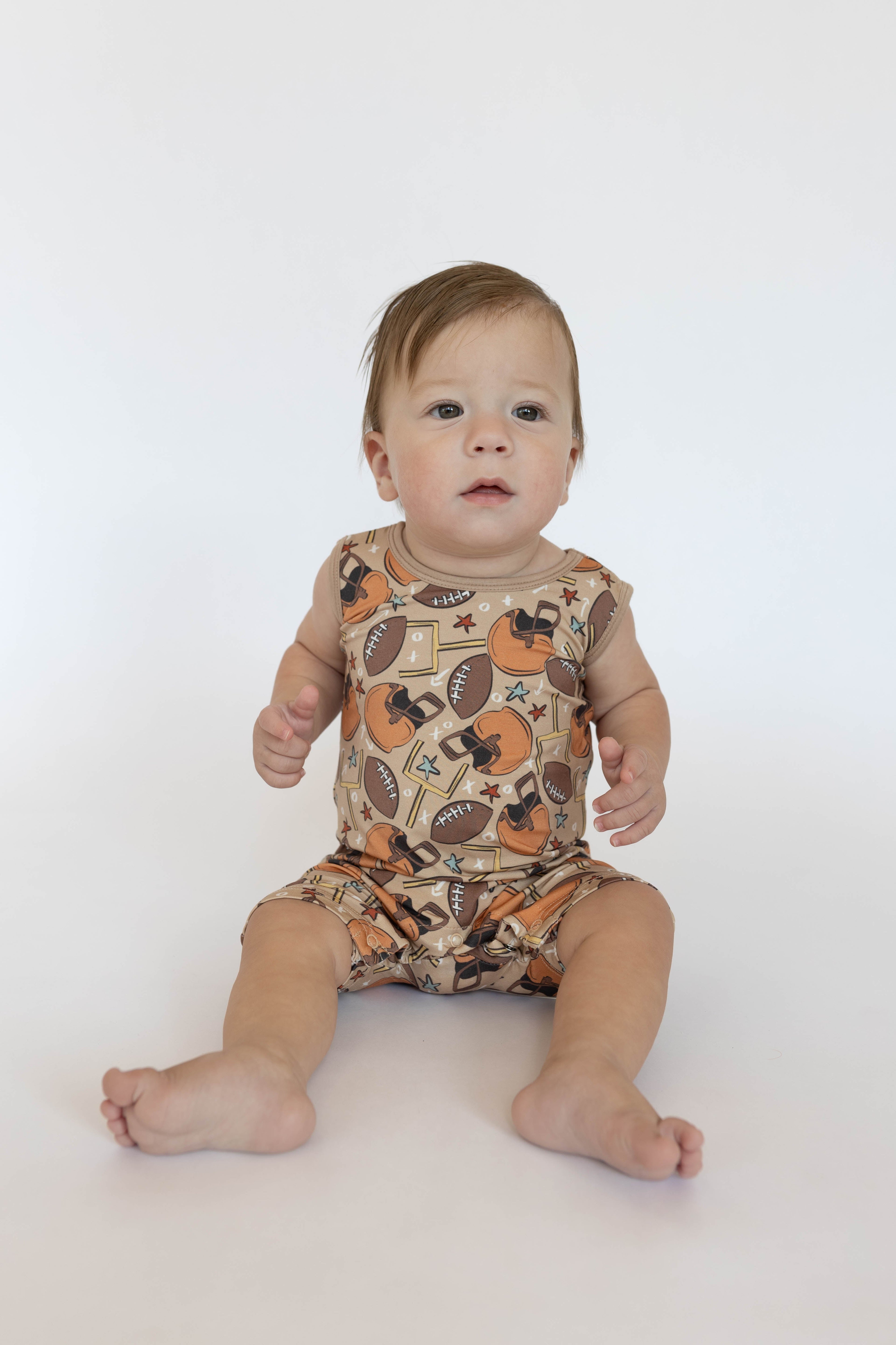 Football Shorty Tank Romper
