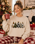 Cowhide Christmas Tree Sweatshirt