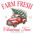 Farm Fresh Christmas Trees DTF Transfer