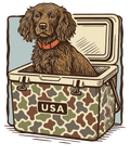Camo Goldendoodle Cooler
