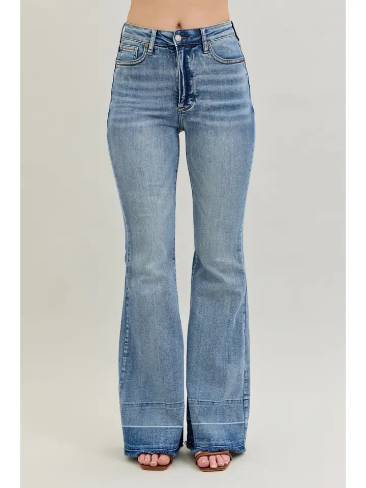 Judy Blue High Waist "Tummy Control " w/ Release Hem Flare