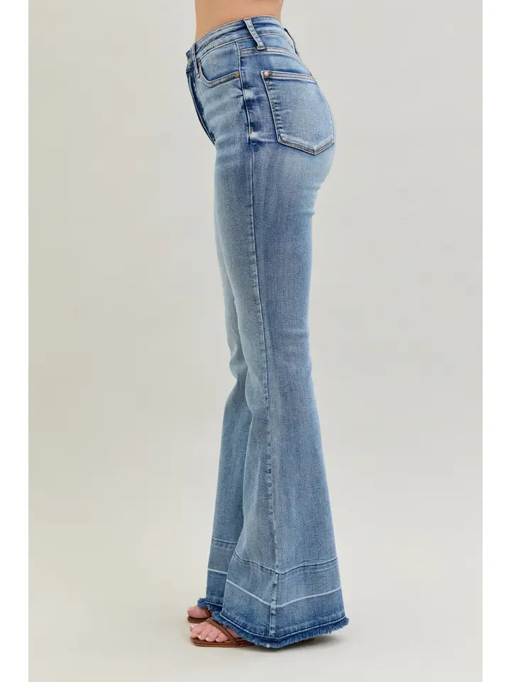 Judy Blue High Waist "Tummy Control " w/ Release Hem Flare