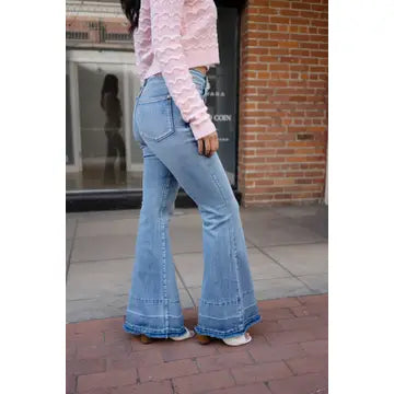 Judy Blue High Waist "Tummy Control " w/ Release Hem Flare