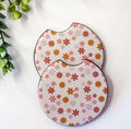 Boho Spring Flower Car Coasters