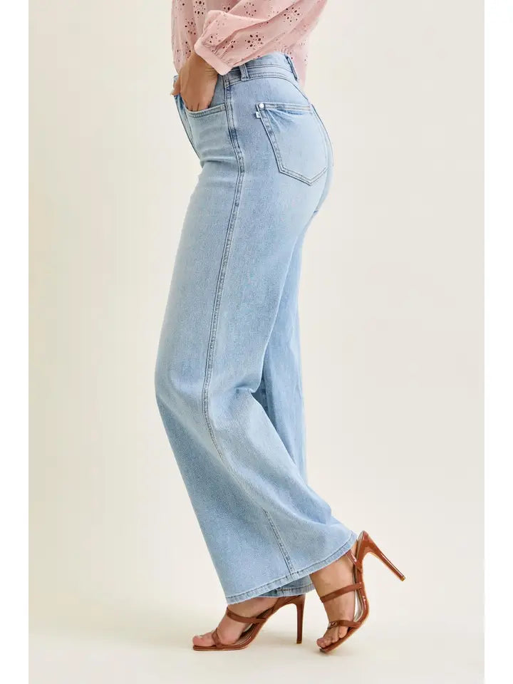 Judy Blue High Waist T.C. Retro Wide w/ Curve Coin Pkt