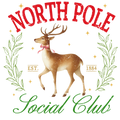North Pole Social Club DTF Transfer