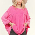 Oversized Mineral Washed Top Raw Vintage