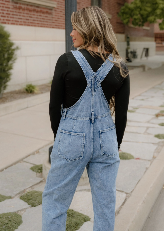 Riley Overalls | Women’S Denim Overalls | Bib Style Jumpsuit
