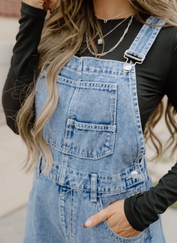 Riley Overalls | Women’S Denim Overalls | Bib Style Jumpsuit