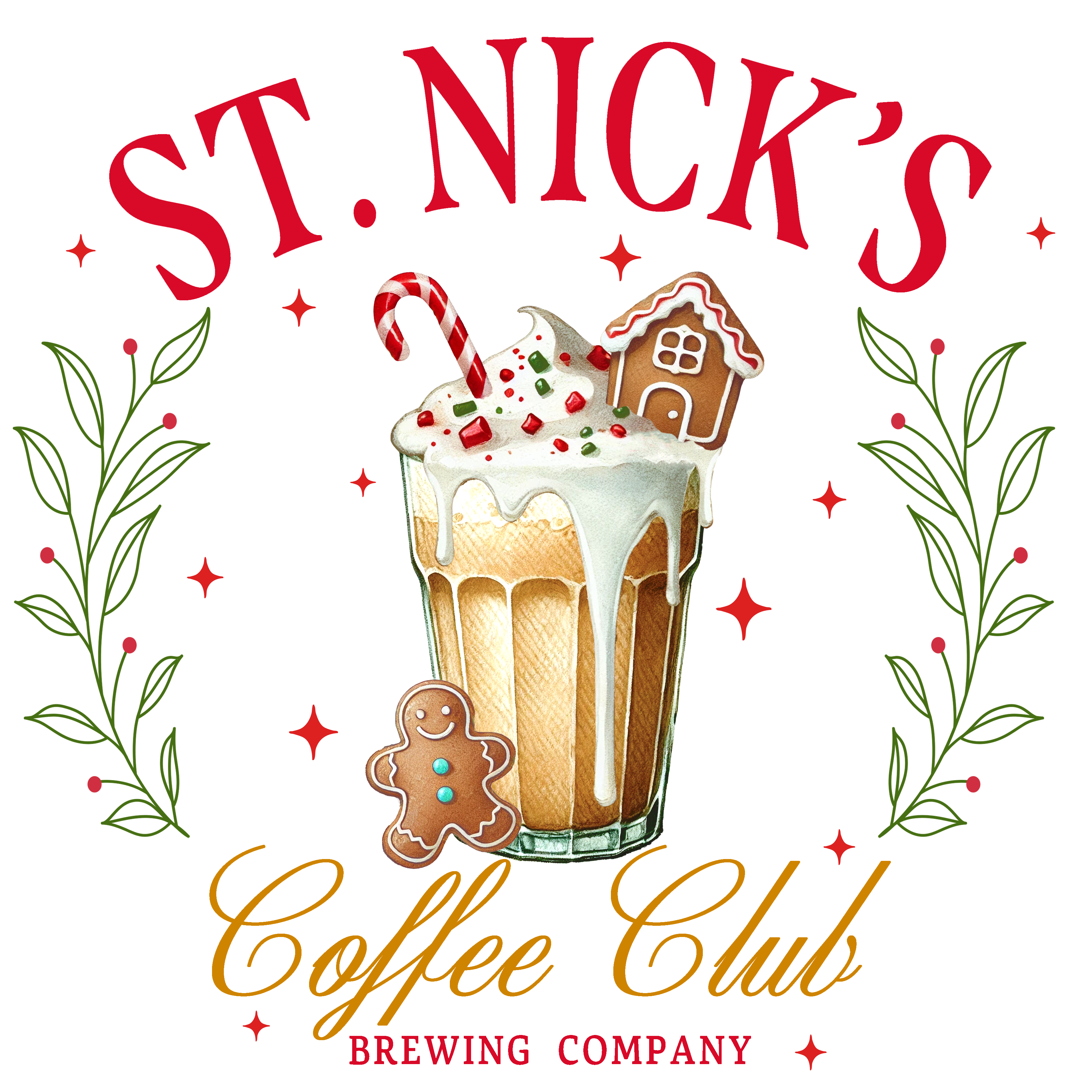 St. Nicks Coffee Club DTF Transfer