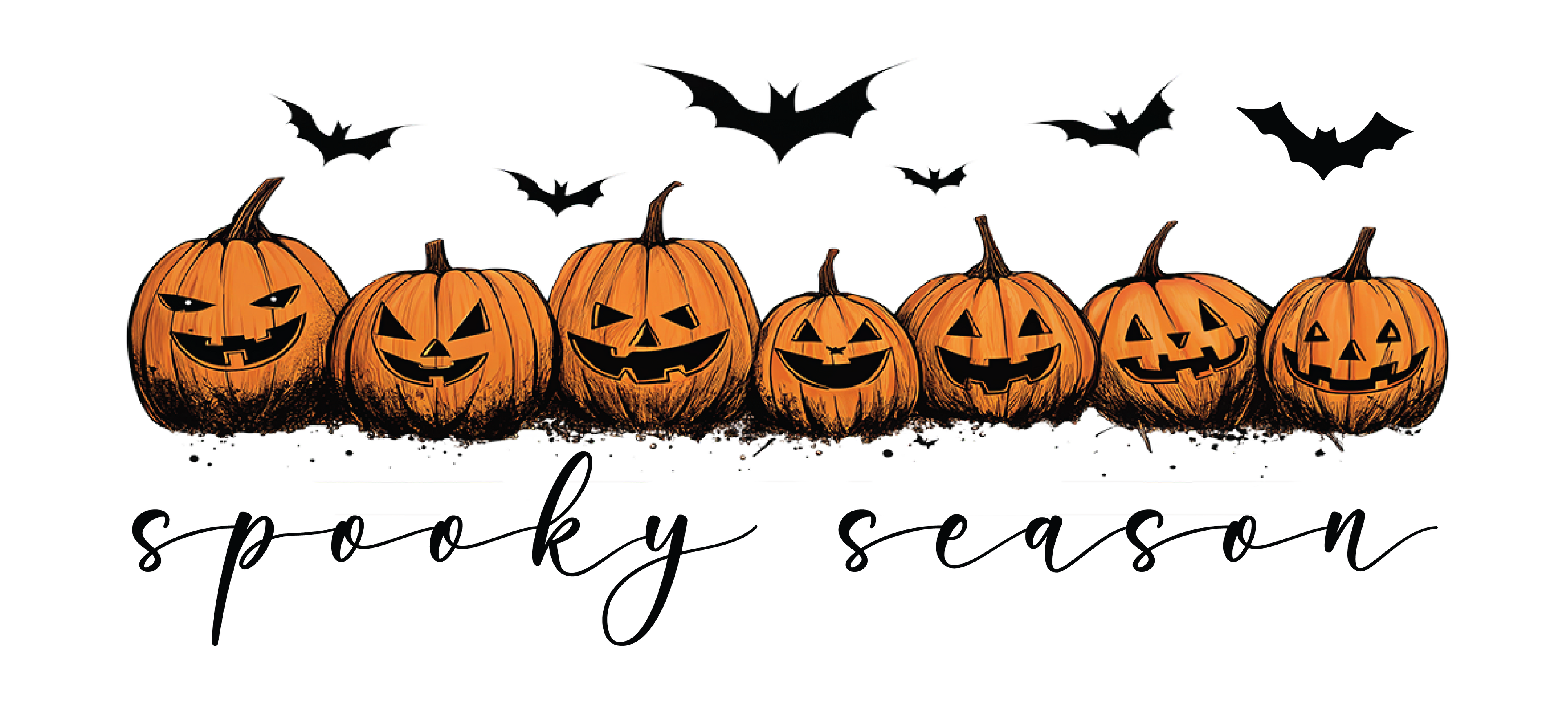 Pumpkin Spooky Season DTF Transfer