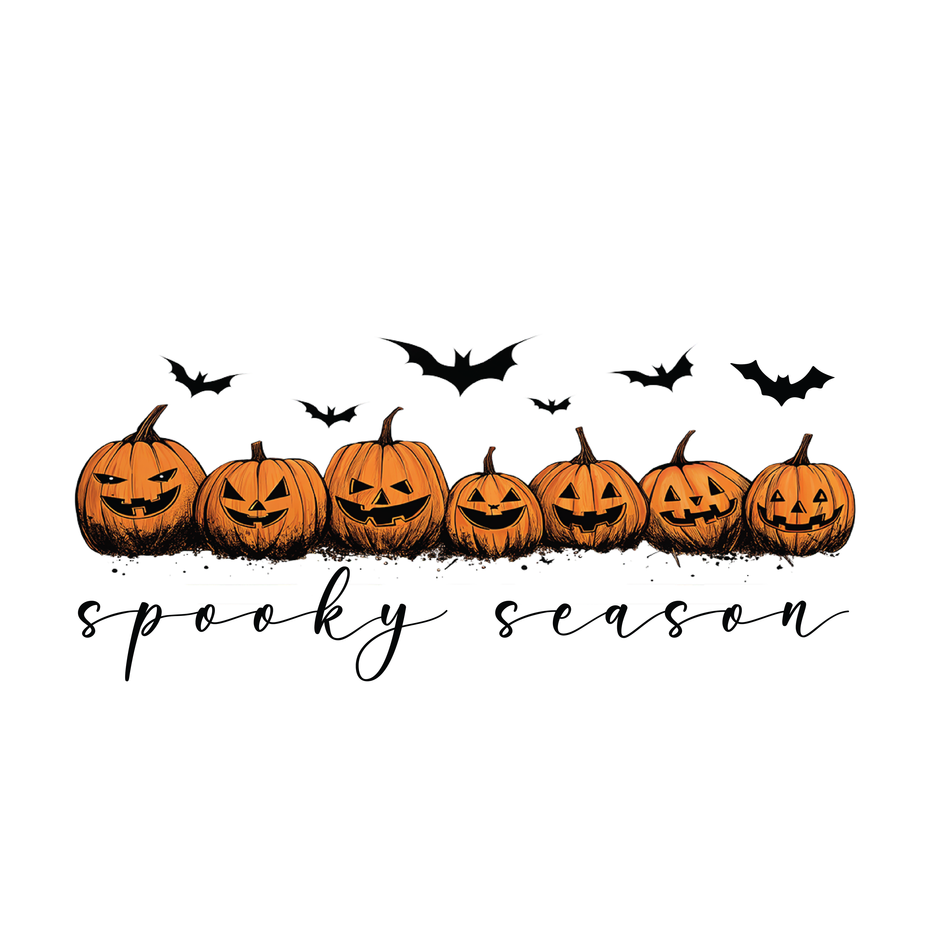 Pumpkin Spooky Season DTF Transfer
