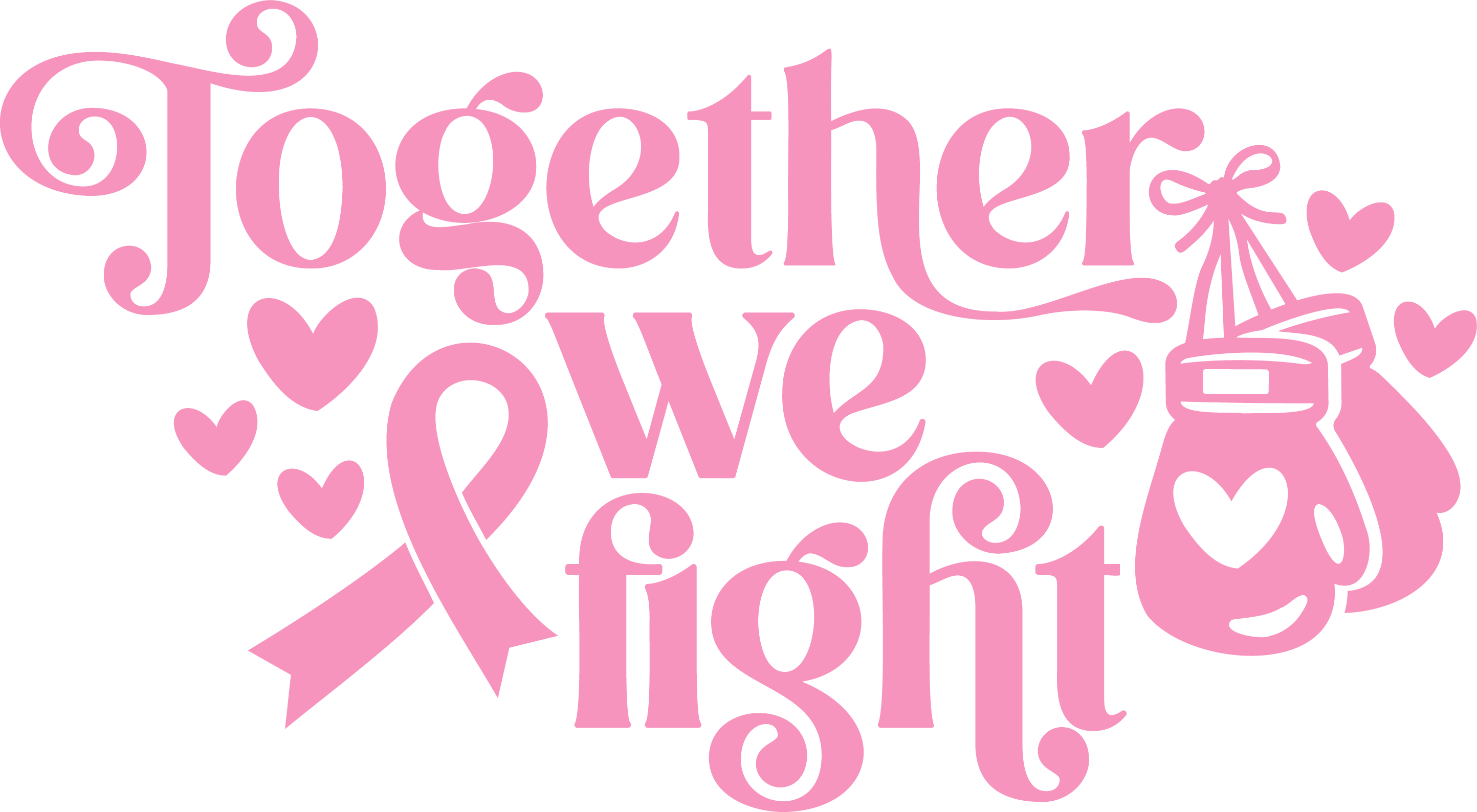 Together We Fight DTF Transfer