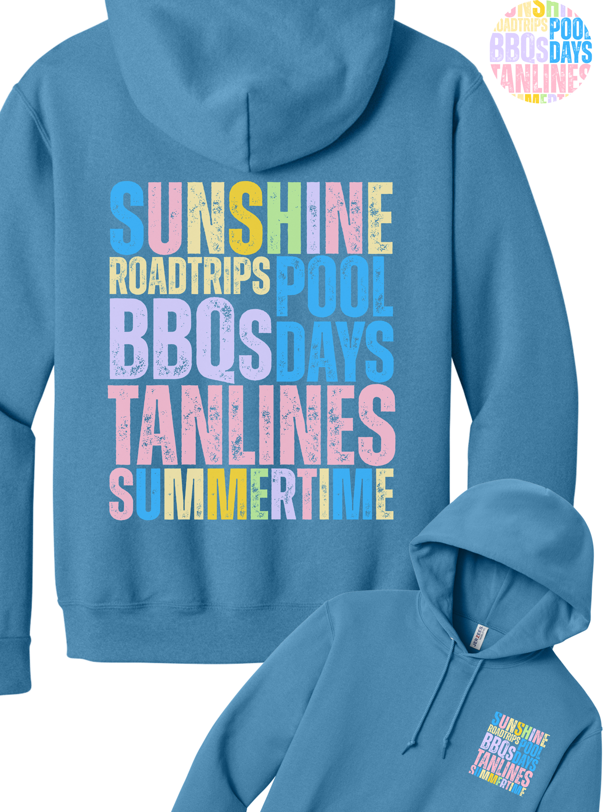 Sunshine Roadtrip Pool Days Hoodie
