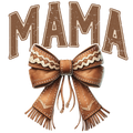 Mama Classic Western Bow DTF Transfer