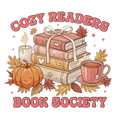Cozy Readers Book Society DTF Transfer