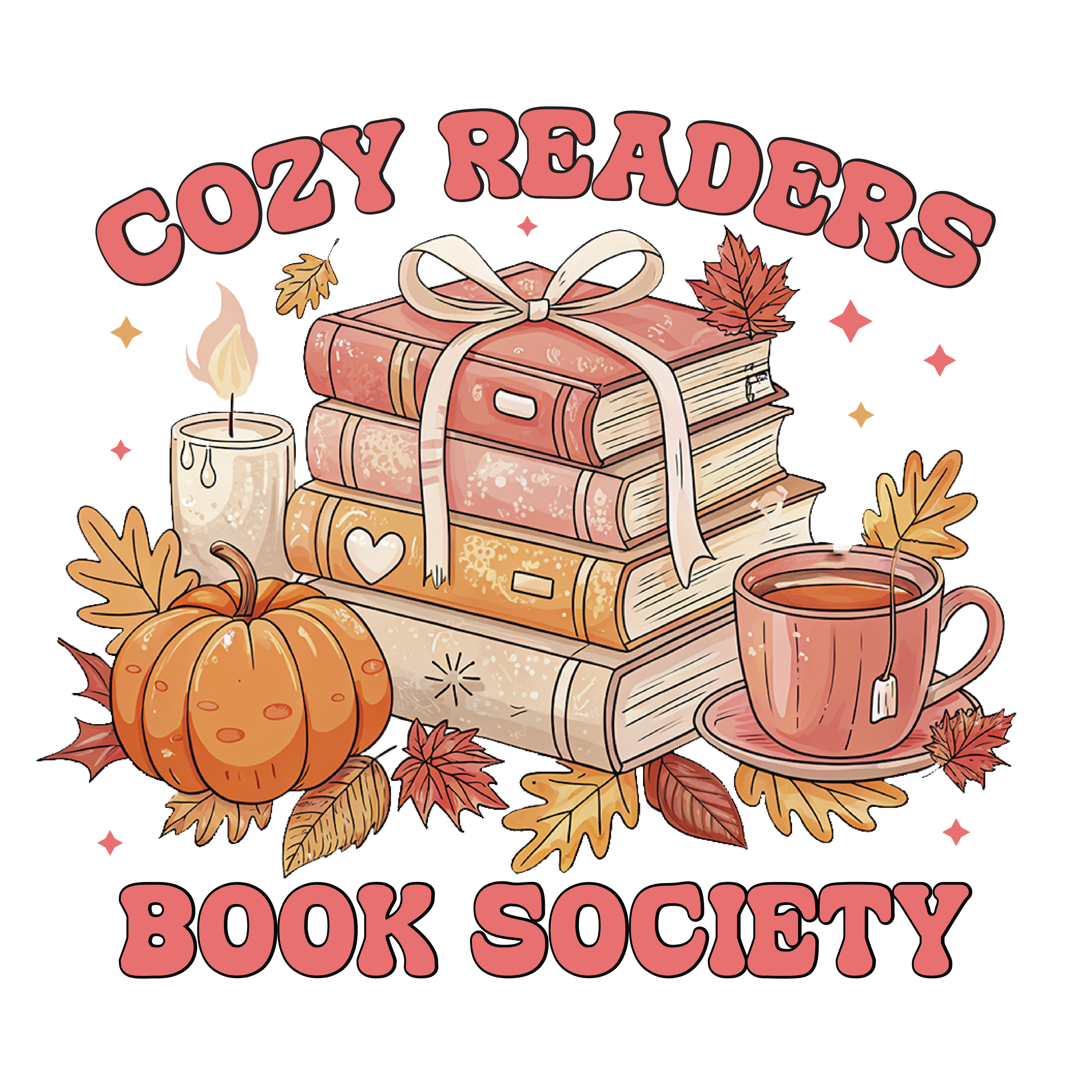 Cozy Readers Book Society DTF Transfer