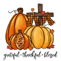 Autumn Grateful Thankful Blessed DTF