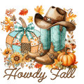 Cowboy Howdy Fall DTF Transfer